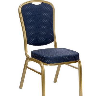 Aluminium Stacking Chair in Blue